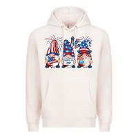 Pale Pink fourth of july gnomes Premium Hoodie - RanaPortraitStore