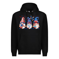 Black fourth of july gnomes Premium Hoodie - RanaPortraitStore