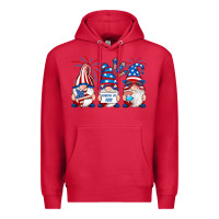 Cardinal fourth of july gnomes Premium Hoodie - RanaPortraitStore