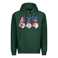 Sports Green fourth of july gnomes Premium Hoodie - RanaPortraitStore