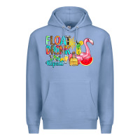 Colony Blue float drink tan repeat Premium Hoodie - RanaPortraitStore