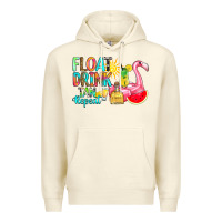 Sandshell float drink tan repeat Premium Hoodie - RanaPortraitStore