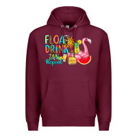 Burgundy float drink tan repeat Premium Hoodie - RanaPortraitStore