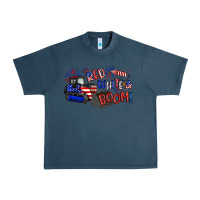 Midnight Navy red white and boom Urban Heavy Tee - Artiststas