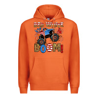 Carrot red white boom monster truck Premium Hoodie - RanaPortraitStore