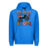 True Royal red white boom monster truck Premium Hoodie - RanaPortraitStore