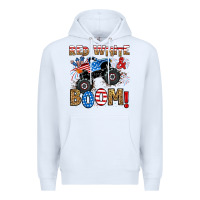 White red white boom monster truck Premium Hoodie - RanaPortraitStore