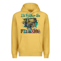 Antique Gold i'd rather be fishing Premium Hoodie - RanaPortraitStore