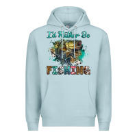 Blue Mist i'd rather be fishing Premium Hoodie - RanaPortraitStore