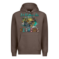 Coffee i'd rather be fishing Premium Hoodie - RanaPortraitStore