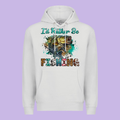 Premium Hoodie i'd rather be fishing