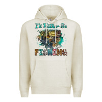 Oatmeal Heather i'd rather be fishing Premium Hoodie - RanaPortraitStore