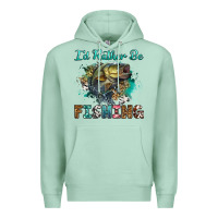 Seafoam i'd rather be fishing Premium Hoodie - RanaPortraitStore