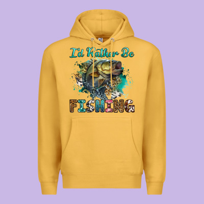 Premium Hoodie i'd rather be fishing