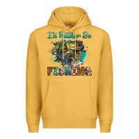 Mustard i'd rather be fishing Premium Hoodie - RanaPortraitStore