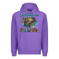 Purple i'd rather be fishing Premium Hoodie - RanaPortraitStore