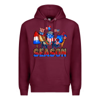 Burgundy tis' the season Premium Hoodie - RanaPortraitStore
