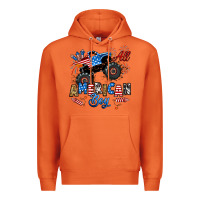 Carrot fourth of july monster truck all american boy Premium Hoodie - RanaPortraitStore