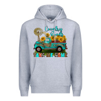 Heather Grey country roads take me home Premium Hoodie - RanaPortraitStore