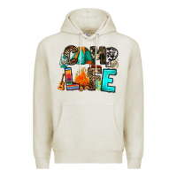 Oatmeal Heather camp life Premium Hoodie - RanaPortraitStore
