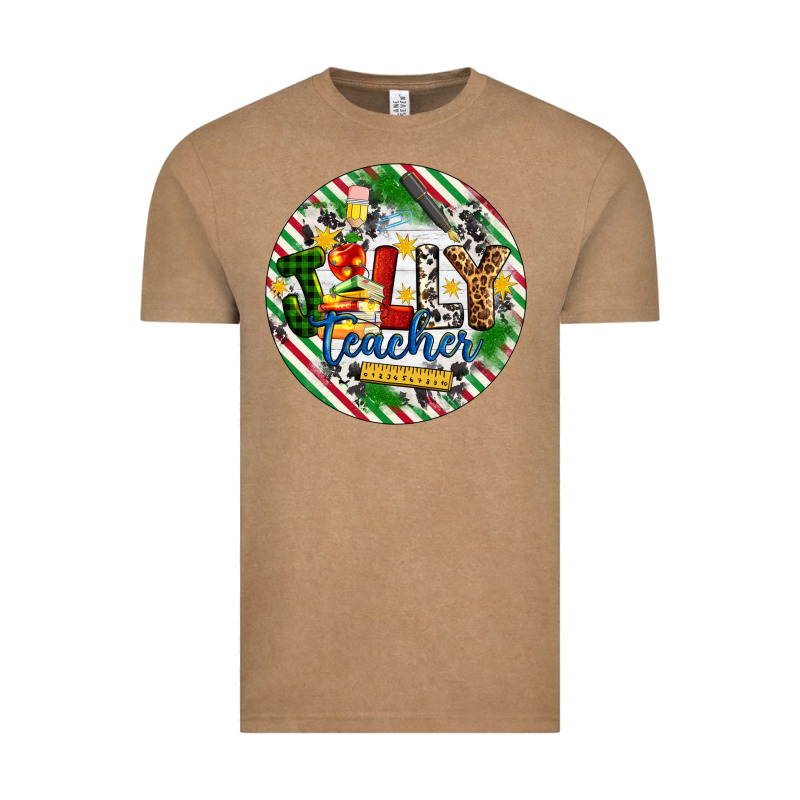 Christmas Jolly Teacher Vintage Tee by Artiststas | Teevron