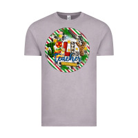 Vintage Zinc Christmas Jolly Teacher Vintage Tee - Artiststas