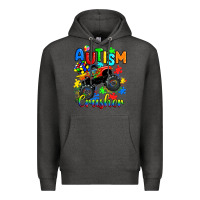 Charcoal Heather autism crusher Premium Hoodie - RanaPortraitStore