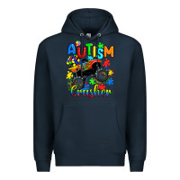 Navy autism crusher Premium Hoodie - RanaPortraitStore