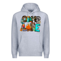 Heather Grey camp life Premium Hoodie - RanaPortraitStore