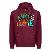 Burgundy camp life Premium Hoodie - RanaPortraitStore