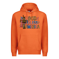 Carrot god  bless america with cross Premium Hoodie - RanaPortraitStore