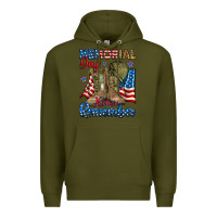 Army Green memorial day honor remember Premium Hoodie - RanaPortraitStore