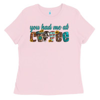 Bubblegum Pink you had me at coffee Ladies Tee - Artiststas