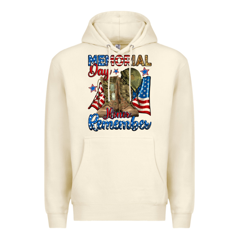 Memorial Day Honor Remember Premium Hoodie by RanaPortraitStore | Teevron