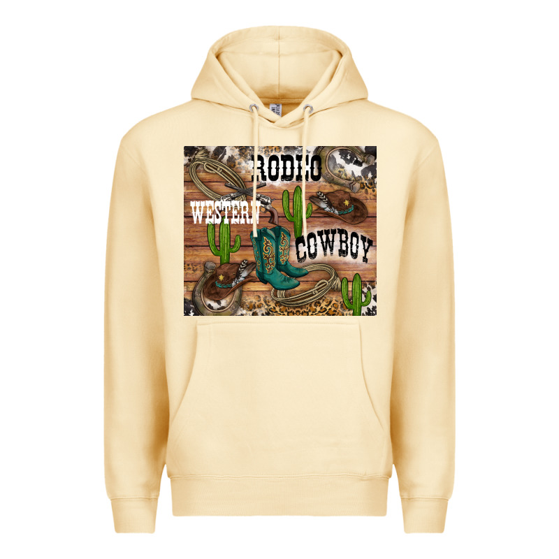 Western Rodeo Premium Hoodie by RanaPortraitStore | Teevron
