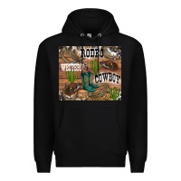 Black western rodeo Premium Hoodie - RanaPortraitStore
