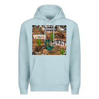 Blue Mist western rodeo Premium Hoodie - RanaPortraitStore