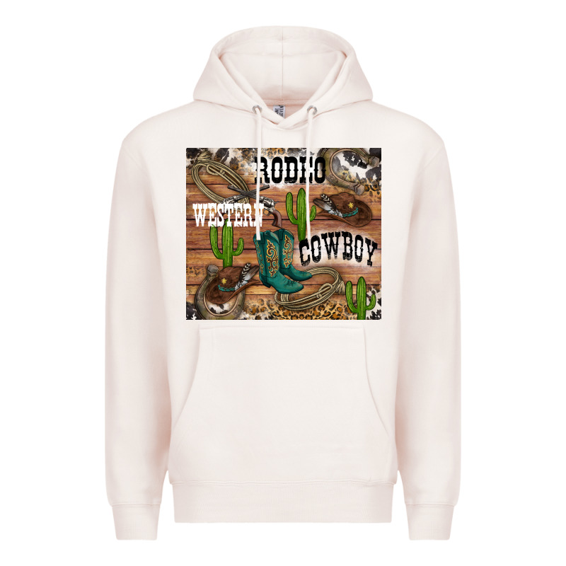 Western Rodeo Premium Hoodie by RanaPortraitStore | Teevron