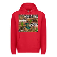 Red western rodeo Premium Hoodie - RanaPortraitStore