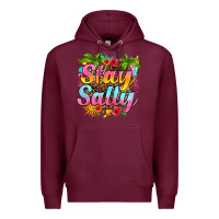Burgundy stay salty Premium Hoodie - RanaPortraitStore