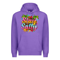 Purple stay salty Premium Hoodie - RanaPortraitStore