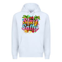 White stay salty Premium Hoodie - RanaPortraitStore