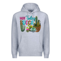 Heather Grey not today succa Premium Hoodie - RanaPortraitStore