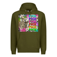Army Green fuck this fuck that Premium Hoodie - RanaPortraitStore