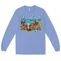 Colony Blue thankful mama cow Long Sleeve Tee - BarkalooDesign