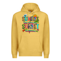 Antique Gold sunrise sunburn sunset repeat Premium Hoodie - RanaPortraitStore