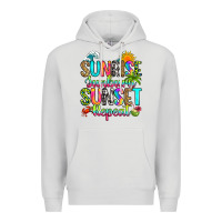 Dove Grey sunrise sunburn sunset repeat Premium Hoodie - RanaPortraitStore