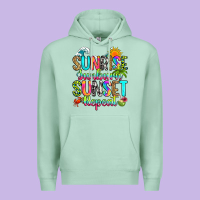 Premium Hoodie sunrise sunburn sunset repeat