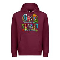 Burgundy sunrise sunburn sunset repeat Premium Hoodie - RanaPortraitStore