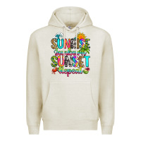 Oatmeal Heather sunrise sunburn sunset repeat Premium Hoodie - RanaPortraitStore